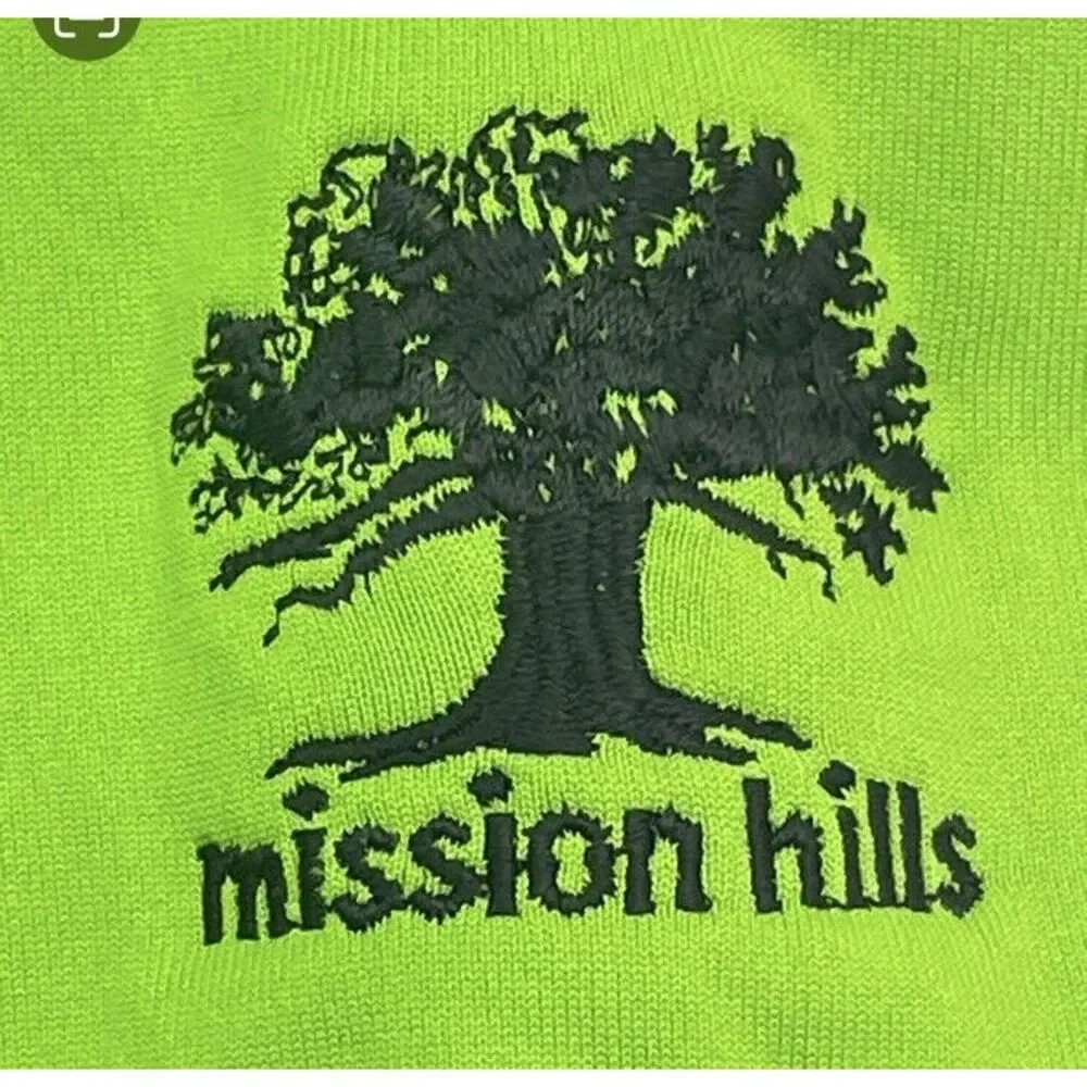 Adidas Adizero Golf Lime Green Performance Men Polo SS XL - Mission‎ Hills GC